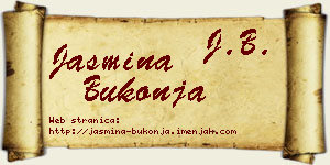 Jasmina Bukonja vizit kartica